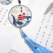 Load image into Gallery viewer, Fan-shaped pendant handmade DIY material package