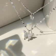 Load image into Gallery viewer, Butterfly Double Layer Necklace