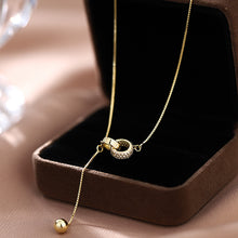Load image into Gallery viewer, Double Ring Necklace