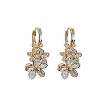 Load image into Gallery viewer, Spring Crystal Flower Earrings
