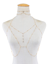 Load image into Gallery viewer, Beach Sparkle Pendant Tassel Chest Chain