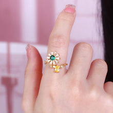Load image into Gallery viewer, Sunflower Spinning Ring - Adjustable